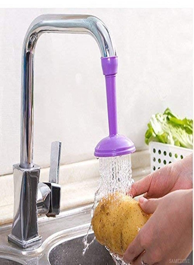 Shivaaro Adjustable Plastic Kitchen Splash Shower Faucet Sprinkler Head Nozzle Bathroom Tap Water-Saving Faucet Regulator Shower Plastic 360-degree Water Faucet Sprayer - Image 1